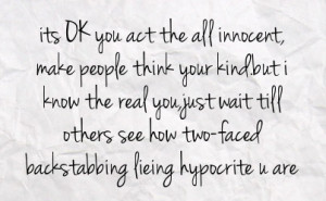 Two-Faced People Quotes