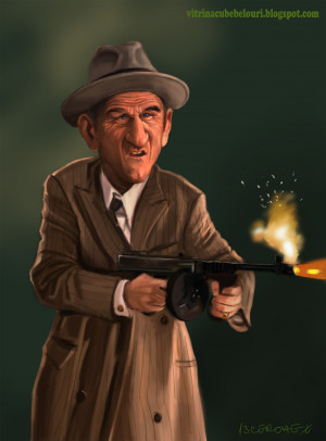 Sean Penn Mickey Cohen Gangster Squad Caricature Vitrina Bebelouri