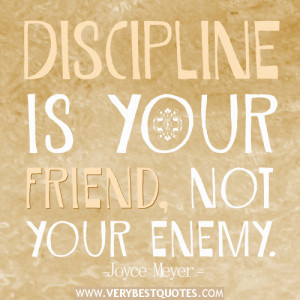 discipline quotes, Joyce Meyer Quotes