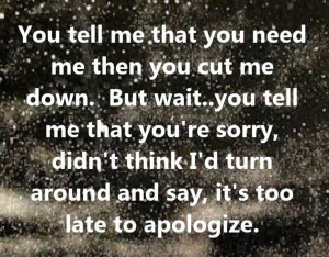 lyrics apologizeOne Republic Apologize song lyrics song quotes music ...