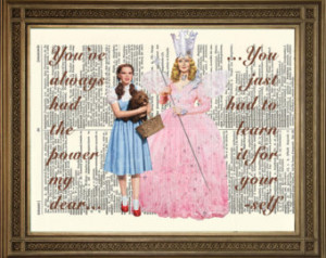 OF OZ Dictionary Art: Dorothy and Glinda Good Witch 'You've Always Had ...