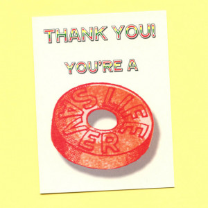 YOU'RE A LIFESAVER - Funny Thank You Card - Cute Thank You Card ...