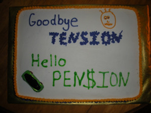 Retirement Cake Funny Saying...