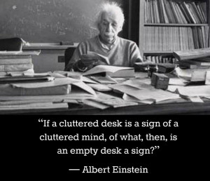 einstein-quote-clutter