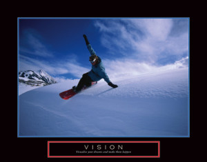VISION Extreme Snowboarding Poster - Motivational, Inspirational ...