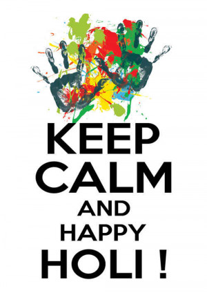Keep Calm And Happy Holi T-Shirt For Men