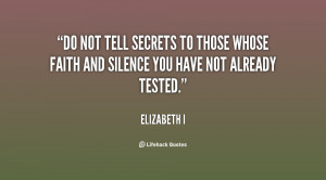 Quotes About Telling Secrets