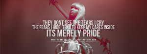 nicki minaj merely pride quote nicki minaj lookin sideways quote
