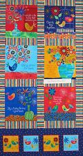 Spring Fabric - Birds & Inspirational Quote C7894 - Timeless Treasures ...