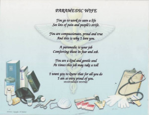 PARAMEDIC Poem Prayer Personalized Name Print EMS EMT