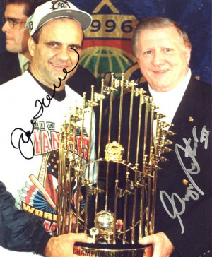 Image detail for -Joe Torre George Steinbrenner Yankees Autographed ...