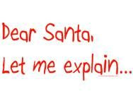... think my cheeky monkey Tommy would say to Santa when faced with him