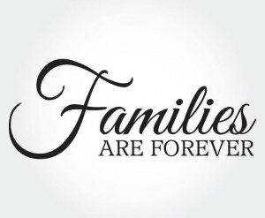 Families Are Forever Vinyl Wall Decal Art Home Decor Entryway Family ...