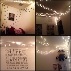 Dormlife, dorm, lights, quotes