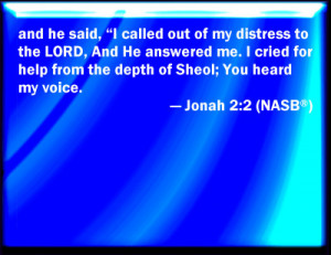 Jonah 2:2 Bible Verse Slides