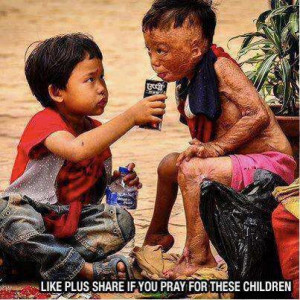 Let's make a dua for those who are less fortunate