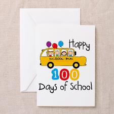 100 Days Of School Greeting Cards