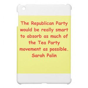 great Sarah Palin quote Cover For The iPad Mini