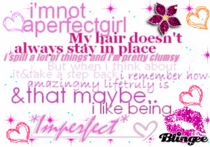 saying from an imperfect girly girl tags girl girly quote