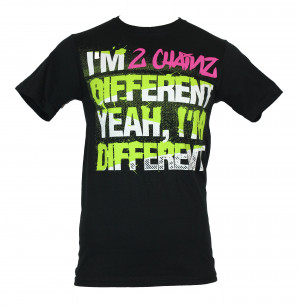 Chainz-2Chainz-Mens-T-Shirt-Different-Yeah-Im-Different-Word-Logo
