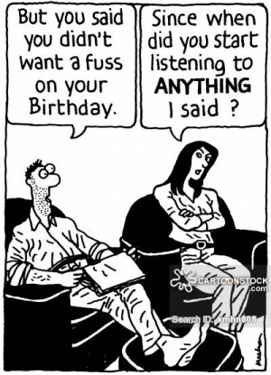 Selective Hearing cartoon, funny, Selective Hearing picture, Selective ...