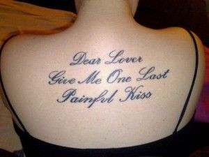 Social Distortion tattoo - nice lettering!