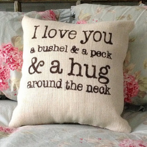 Burlap Pillow - 
