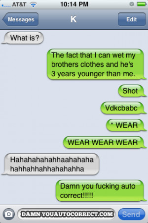 funny auto-correct texts - Big Brother