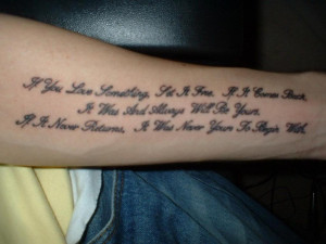 Love Quote Tatoo Tattoo It