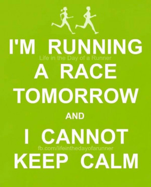 Runner Things #2712: I'm running a race tomorrow and I cannot keep ...