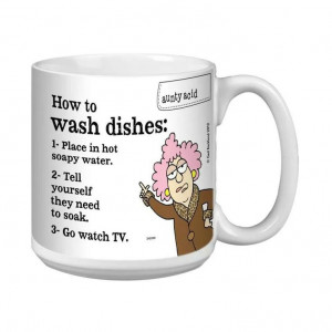 How to wash dishes....