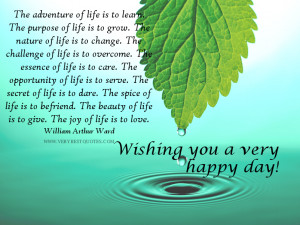 Wishing you a very happy day!