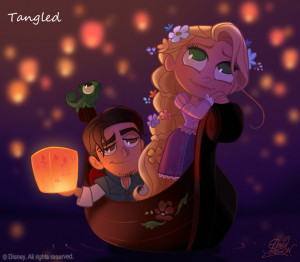 50 Chibis Disney : Tangled _ Rapunzel by princekido