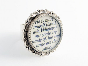 Wuthering Heights Jewelry - Adjustable Silver Statement Ring with ...