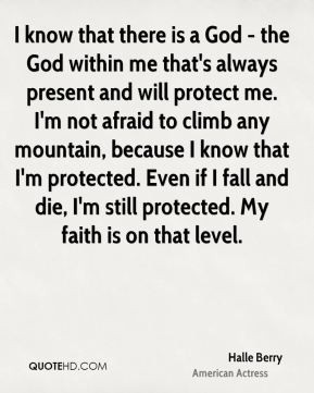 is a God - the God within me that's always present and will protect me ...
