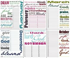 Perpetual Calendar or Gratitude Journal