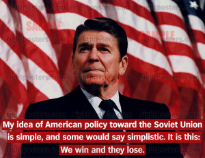 Ronald Reagan quote poster