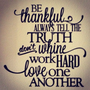 Be Thankful Don't Whine Wall Decal - Removable on Etsy, $8.00