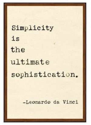 Leonardo Da Vinci Quote.