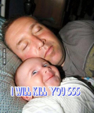 Father And Baby Sleeping Funny 555 - funny baby sleeping