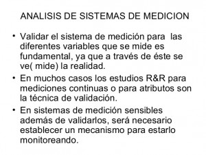 Analisis de sistemas de medicion