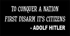 To-conquer-a-nation-disarm-citizens-Hitler-Quote-vinyl-car-window ...