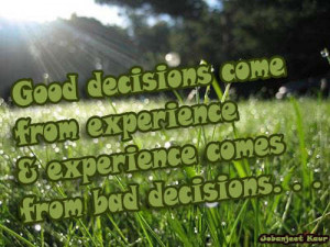 Great Quotes About Decisions: