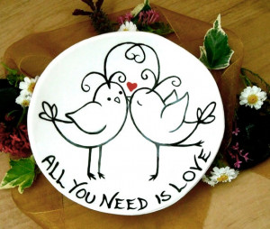 Ring Bowl ALL You Need Is LOVE Beatles Quote Love by LoveArtWorks, $36 ...