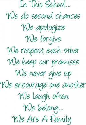 In This School Education Wall Decal