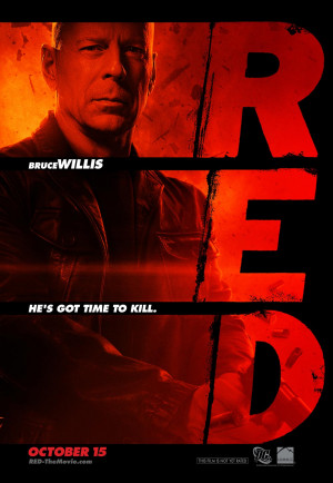RED movie poster, Bruce Willis (Frank)