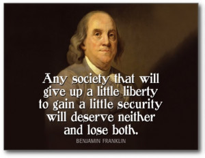... to do the right thing ... well, let me just quote Ben Franklin here