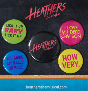 Musicals, Souvenirs Buttons, Music Theatres, Heathers The Musical