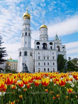 Ivan The Great Bell Tower Complex Kremlin Moscow Russia Stock picture