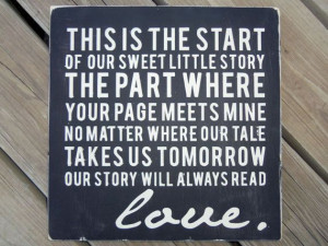 Love this quote...great wedding gift idea!